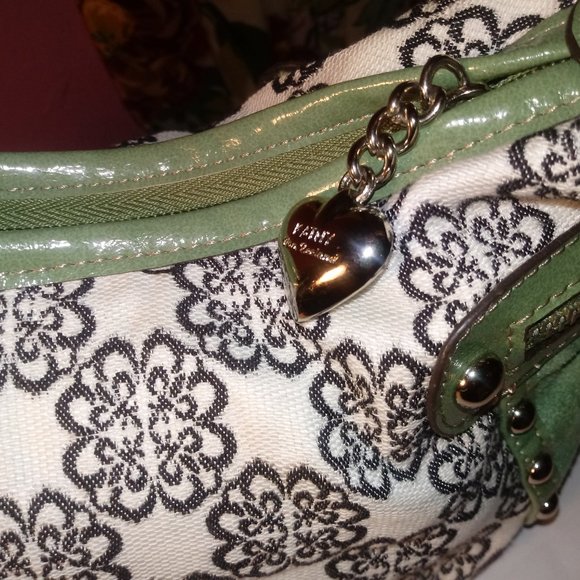 Kathy Van Zeeland Bags Kathy Van Zeeland Green And White Floral